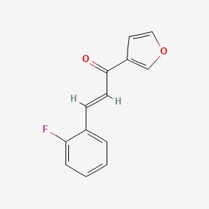 molecular formula C13H9FO2 B2942376 (E)-3-(2-fluorophenyl)-1-(3-furyl)-2-propen-1-one CAS No. 1164555-67-2