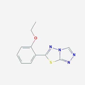 molecular formula C11H10N4OS B294238 6-(2-Ethoxyphenyl)[1,2,4]triazolo[3,4-b][1,3,4]thiadiazole 