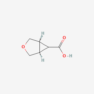 molecular formula C6H8O3 B2942384 (1R,5S,6s)-3-Oxabicyclo[3.1.0]hexane-6-carboxylic acid CAS No. 55685-58-0