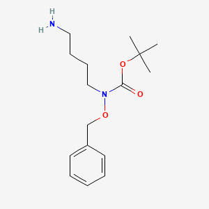 molecular formula C16H26N2O3 B2942391 tert-butyl N-(4-aminobutyl)-N-(benzyloxy)carbamate CAS No. 1027408-37-2