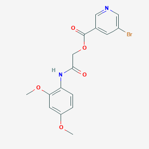 [(2,4-Dimethoxyphenyl)carbamoyl]methyl 5-bromopyridine-3-carboxylate