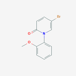 molecular formula C12H10BrNO2 B2942411 5-Bromo-1-(2-methoxyphenyl)pyridin-2(1H)-one CAS No. 1823549-22-9