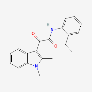 2-(1,2-dimethyl-1H-indol-3-yl)-N-(2-ethylphenyl)-2-oxoacetamide