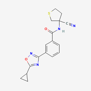N-(3-Cyanothiolan-3-YL)-3-(5-cyclopropyl-1,2,4-oxadiazol-3-YL)benzamide