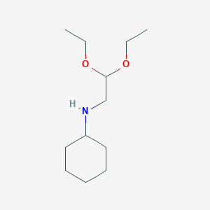 molecular formula C12H25NO2 B2942434 N-(2,2-diethoxyethyl)cyclohexanamine CAS No. 100387-19-7