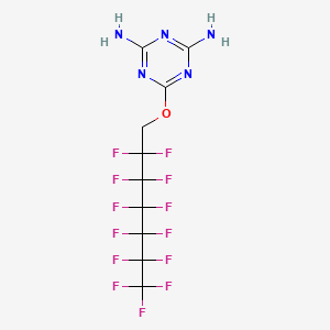 6-[(2,2,3,3,4,4,5,5,6,6,7,7,7-Tridecafluoroheptyl)oxy]-1,3,5-triazine-2,4-diamine