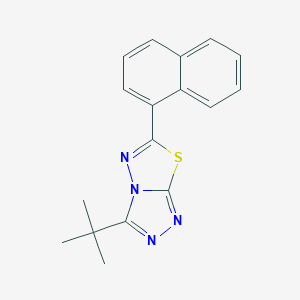 3-Tert-butyl-6-(1-naphthyl)[1,2,4]triazolo[3,4-b][1,3,4]thiadiazole