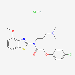 2-(4-chlorophenoxy)-N-(3-(dimethylamino)propyl)-N-(4-methoxybenzo[d]thiazol-2-yl)acetamide hydrochloride