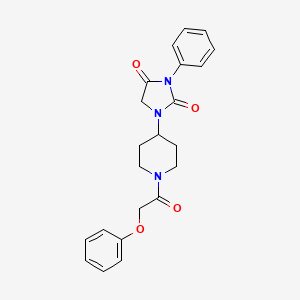 1-(1-(2-Phenoxyacetyl)piperidin-4-yl)-3-phenylimidazolidine-2,4-dione