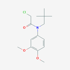 molecular formula C15H22ClNO3 B2942454 2-Chloro-N-(3,4-dimethoxyphenyl)-N-(2,2-dimethylpropyl)acetamide CAS No. 1397219-44-1
