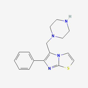 6-Phenyl-5-(piperazin-1-ylmethyl)imidazo[2,1-b][1,3]thiazole