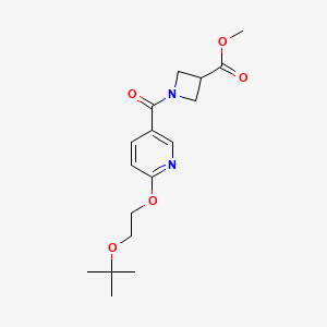 Methyl 1-(6-(2-(tert-butoxy)ethoxy)nicotinoyl)azetidine-3-carboxylate