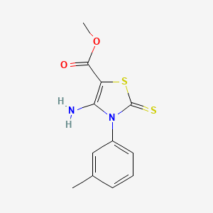 Methyl 4-amino-2-thioxo-3-(m-tolyl)-2,3-dihydrothiazole-5-carboxylate