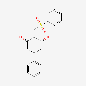 5-Phenyl-2-[(phenylsulfonyl)methyl]-1,3-cyclohexanedione