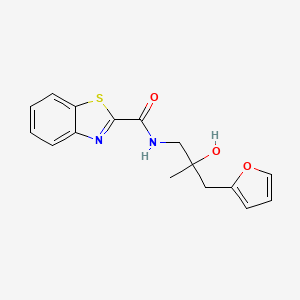 N-(3-(furan-2-yl)-2-hydroxy-2-methylpropyl)benzo[d]thiazole-2-carboxamide