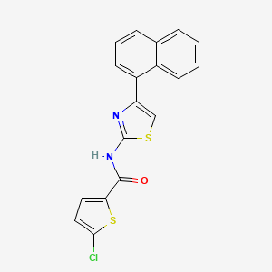 5-chloro-N-(4-(naphthalen-1-yl)thiazol-2-yl)thiophene-2-carboxamide