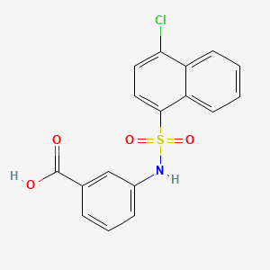 3-(4-Chloronaphthalene-1-sulfonamido)benzoic acid