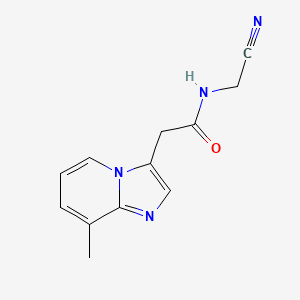 N-(Cyanomethyl)-2-(8-methylimidazo[1,2-a]pyridin-3-yl)acetamide