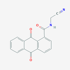 N-(cyanomethyl)-9,10-dioxo-9,10-dihydroanthracene-1-carboxamide