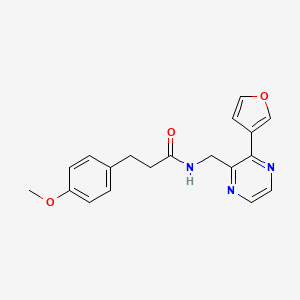 N-((3-(furan-3-yl)pyrazin-2-yl)methyl)-3-(4-methoxyphenyl)propanamide