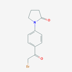 molecular formula C12H12BrNO2 B029425 1-[4-(溴乙酰)苯基]-2-吡咯烷酮 CAS No. 870761-09-4