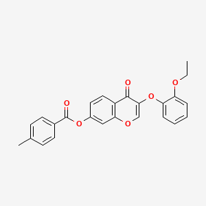 3-(2-ethoxyphenoxy)-4-oxo-4H-chromen-7-yl 4-methylbenzoate