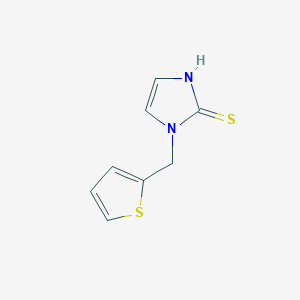 molecular formula C8H8N2S2 B2942501 1-(thiophen-2-ylmethyl)-1H-imidazole-2-thiol CAS No. 88089-77-4