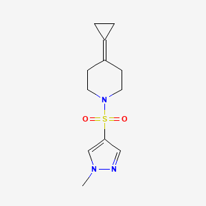 4-cyclopropylidene-1-((1-methyl-1H-pyrazol-4-yl)sulfonyl)piperidine