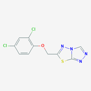 molecular formula C10H6Cl2N4OS B294251 6-[(2,4-Dichlorophenoxy)methyl][1,2,4]triazolo[3,4-b][1,3,4]thiadiazole 