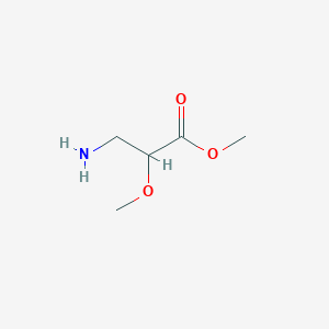 molecular formula C5H11NO3 B2942527 Methyl 3-amino-2-methoxypropanoate CAS No. 944154-51-2