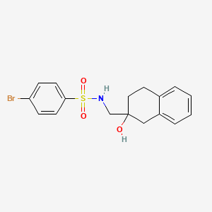 molecular formula C17H18BrNO3S B2942528 4-bromo-N-((2-hydroxy-1,2,3,4-tetrahydronaphthalen-2-yl)methyl)benzenesulfonamide CAS No. 1421509-71-8