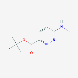 molecular formula C10H15N3O2 B2942529 Tert-butyl 6-(methylamino)pyridazine-3-carboxylate CAS No. 2248401-77-4