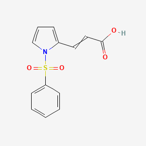 3-[1-(Benzenesulfonyl)-1H-pyrrol-2-yl]prop-2-enoic acid