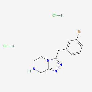 3-[(3-bromophenyl)methyl]-5H,6H,7H,8H-[1,2,4]triazolo[4,3-a]pyrazine dihydrochloride