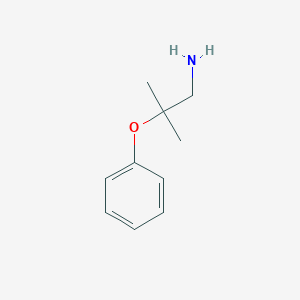 [(1-Amino-2-methylpropan-2-yl)oxy]benzene