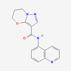 N-(quinolin-5-yl)-6,7-dihydro-5H-pyrazolo[5,1-b][1,3]oxazine-3-carboxamide