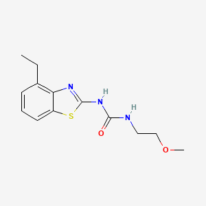 molecular formula C13H17N3O2S B2942554 1-(4-Ethylbenzo[d]thiazol-2-yl)-3-(2-methoxyethyl)urea CAS No. 1206998-65-3