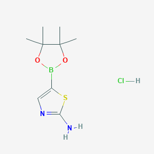 5-(4,4,5,5-Tetramethyl-1,3,2-dioxaborolan-2-yl)-1,3-thiazol-2-amine hydrochloride