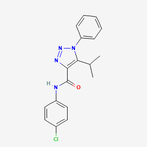 N-(4-chlorophenyl)-1-phenyl-5-(propan-2-yl)-1H-1,2,3-triazole-4-carboxamide