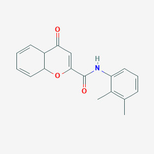 molecular formula C18H17NO3 B2942567 N-(2,3-dimethylphenyl)-4-oxo-4a,8a-dihydrochromene-2-carboxamide CAS No. 476318-34-0