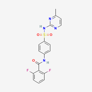 2,6-difluoro-N-(4-(N-(4-methylpyrimidin-2-yl)sulfamoyl)phenyl)benzamide