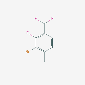 3-Bromo-1-(difluoromethyl)-2-fluoro-4-methylbenzene