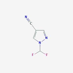 1-(difluoromethyl)-1H-pyrazole-4-carbonitrile