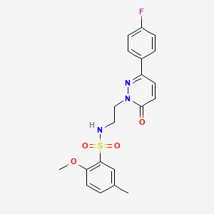 N-(2-(3-(4-fluorophenyl)-6-oxopyridazin-1(6H)-yl)ethyl)-2-methoxy-5-methylbenzenesulfonamide