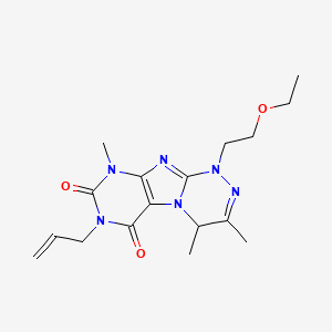 1-(2-Ethoxyethyl)-3,4,9-trimethyl-7-prop-2-enyl-4H-purino[8,7-c][1,2,4]triazine-6,8-dione