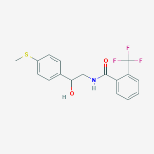 molecular formula C17H16F3NO2S B2942638 N-(2-hydroxy-2-(4-(methylthio)phenyl)ethyl)-2-(trifluoromethyl)benzamide CAS No. 1448050-62-1
