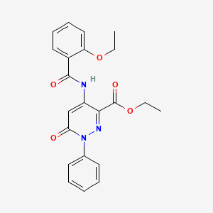 Ethyl 4-(2-ethoxybenzamido)-6-oxo-1-phenyl-1,6-dihydropyridazine-3-carboxylate