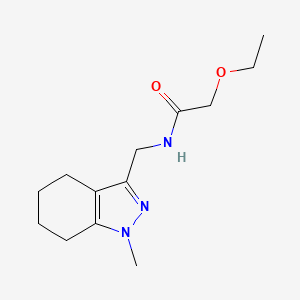 molecular formula C13H21N3O2 B2942678 2-ethoxy-N-((1-methyl-4,5,6,7-tetrahydro-1H-indazol-3-yl)methyl)acetamide CAS No. 1448059-83-3
