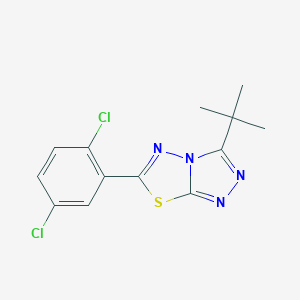 molecular formula C13H12Cl2N4S B294268 3-Tert-butyl-6-(2,5-dichlorophenyl)[1,2,4]triazolo[3,4-b][1,3,4]thiadiazole 