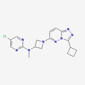molecular formula C17H19ClN8 B2942690 5-氯-N-(1-{3-环丁基-[1,2,4]三唑并[4,3-b]哒嗪-6-基}氮杂环丁-3-基)-N-甲基嘧啶-2-胺 CAS No. 2197641-19-1